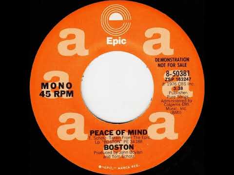Boston - Peace Of Mind from Radio Station, Mono Open Reel Edit Tape, 1976 Epic Records.
