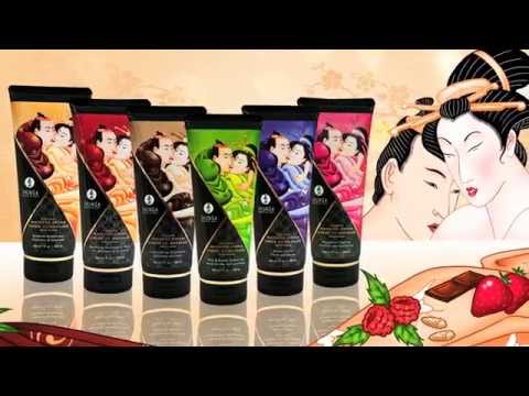 Shunga - Massage Kreminis Raspberry 200 ml video
