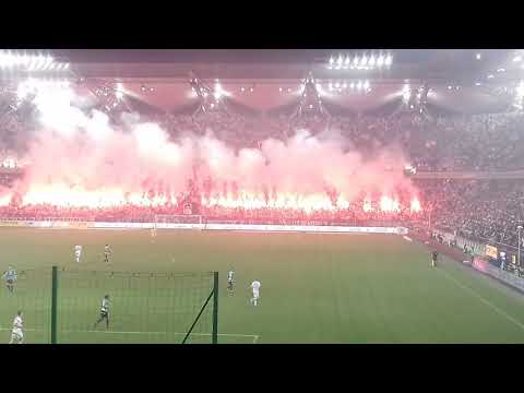 Zadyma mecz Legia Warszawa Lech Poznań