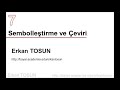 12. Sınıf  Mantık Dersi  Sembolleştirme AÖF Sembolik Mantık ---------------------------------------------- Erkan TOSUN erkan_tosun@aof.anadolu.edu.tr ... konu anlatım videosunu izle