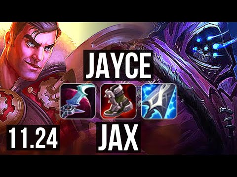 JAYCE vs JAX (TOP) | 6 solo kills, 1.1M mastery | BR Diamond | 11.24