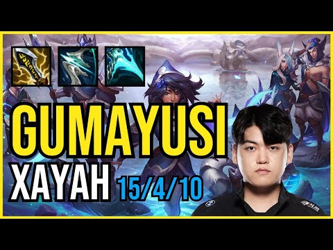 GUMAYUSI - XAYAH vs SAMIRA ADC - KR Challenger - Patch 11.3