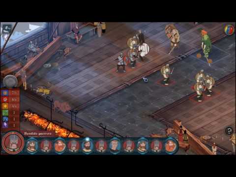 The Banner Saga-First Fight (no tutorial) Hard mode