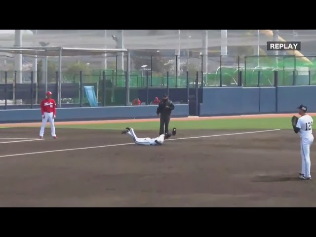 【ファーム】ルーキーが守備で躍動!! バファローズ・中川 横っ跳びでライナーを好捕!! 2019/4/6 B-C(ファーム)