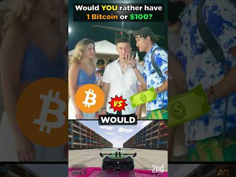 1 Bitcoin or $100? (COUPLE FIGHT!)