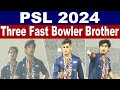 Naseem Shah Ubaid Shah Hunain Shah Bowling Together