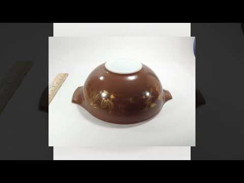 Brown And Gold Pyrex