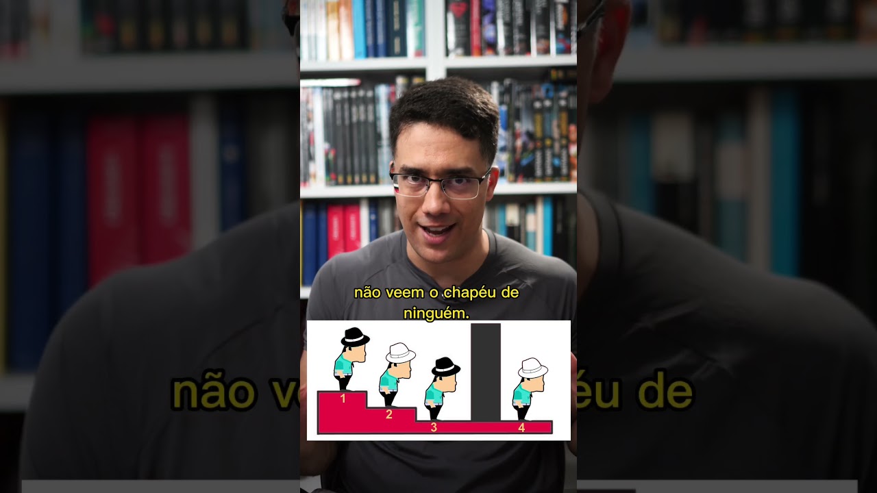 O problema dos 4 chapéus #matemática #lógica