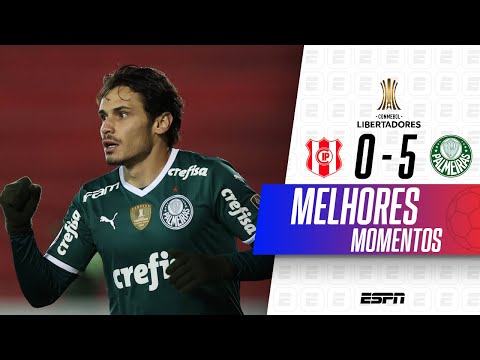 RAPHAEL VEIGA ANOTA HAT-TRICK COM GOLAÇO ABSURDO, E PALMEIRAS MASSACRA O INDEPENDIENTE PETROLERO