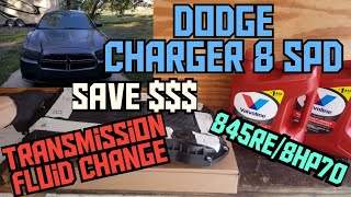 How to change the transmission fluid & filter 2012-2023 Dodge Charger 8 speed 845RE 8HP70 ZF 8 spd