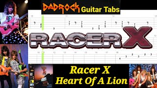 Heart Of A Lion - Racer X - Guitar + Bass TABS Lesson