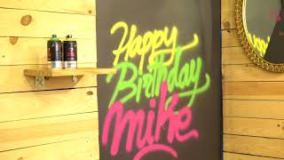 Video de MONTANA PRO Pintura para pizarra Chalk Board color negro aerosol 400ml Para crear superficies escribibles