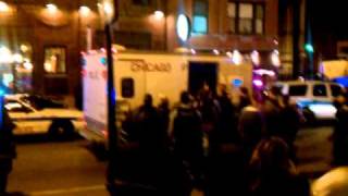 Chicago Police vs crazed man 11/20/10 Wicker Park