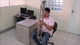 Video thumbnail for #2821   G  Leblanc Contrabass clarinet model 340   paperclip for sale by Ricardo QueroumClarone