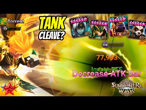 TANK Cleave Team? Leo and Lucifer Combo with Tanky Monsters in Summoners War