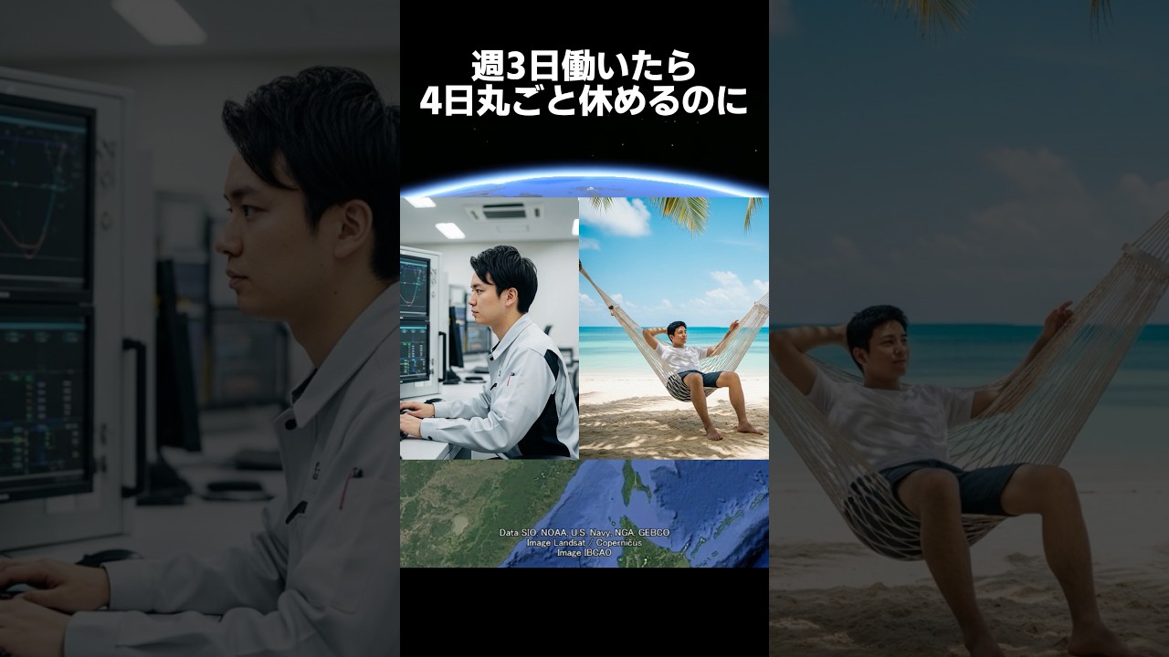 3日働いたら4日丸ごと休み　年収1000万円　9割が絶対知らな超絶穴場ホワイト企業　#転職　 #企業　#shorts