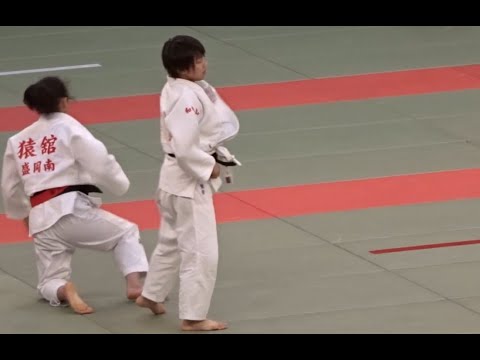 全国高等学校柔道選手権大会　第40回 全国高等学校柔道選手権大会　女子48Kg級　（1）　会場：日本武道館　judo japan