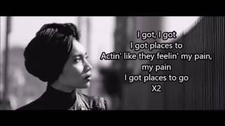 Yuna - Places To Go (Lyrics)