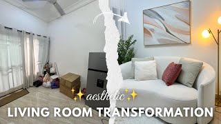 Transformed my TINY SPACE into a PINTEREST LIVING ROOM INSPO🙈✨|| Prices and shops included ✨