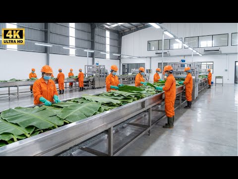 50,000 Plates Per Day – The INSANE Speed of Modern Banana Leaf Factory