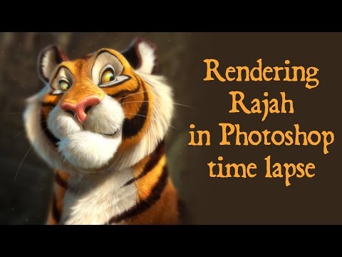 Speed Painting - Photoshop Rajah from "Aladdin" Video