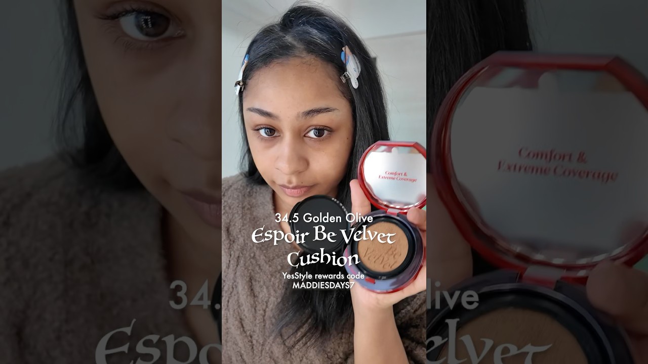 Espoir Be Velvet Cushion 34.5 Golden Olive 🫒Code MADDIESDAYS7 for $ off on YesStyle #yesstyle