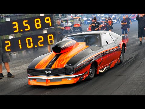 Jim Halsey 3.58 at 210mph - Fastest & Quickest Nitrous Pro Mod in THE WORLD!