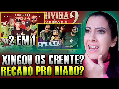 MÃE EVANGÉLICA REACT A DIVINA COMÉDIA 1 E 2 Zeus | Gigante no Mic | Nocivo Shomon | Fabio Brazza