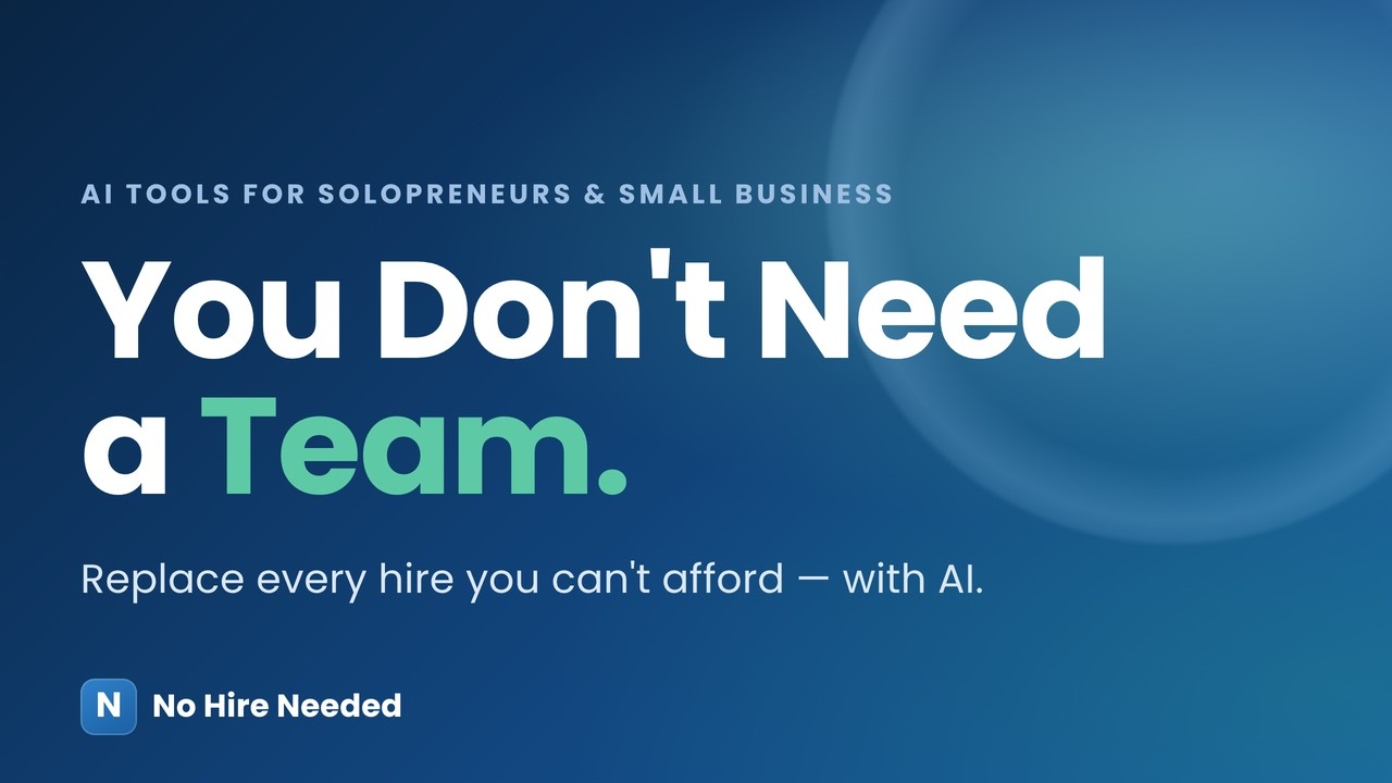No Hire Needed video preview