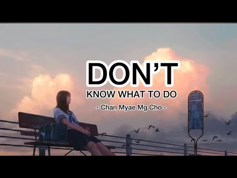 Don’t Know What To Do - Chan Myae Mg Cho ( Lyric Videos ) ချမ်းမြေ့မောင်ချို