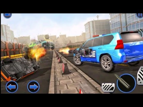 US Police Hummer Car Driver & Police ATV Rider in Off Road Police Car Chase Game