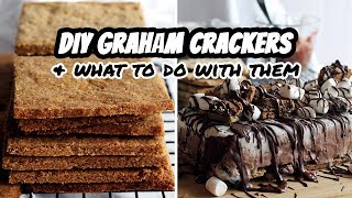 DIY VEGAN GRAHAM CRACKERS & what to do with them // WW or GLUTEN-FREE RECIPES