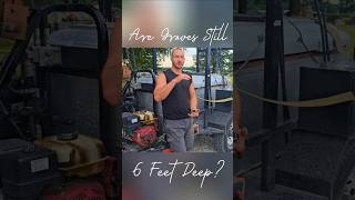 Are Graves 6 Feet Deep? Part 3 #grave #cemetery #burialvault #gravedigger #grave #funeral #Interment