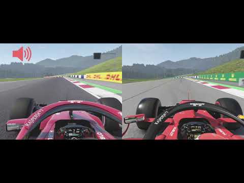 F1 2019 vs F1 2018 - Austria Ferrari Comparison