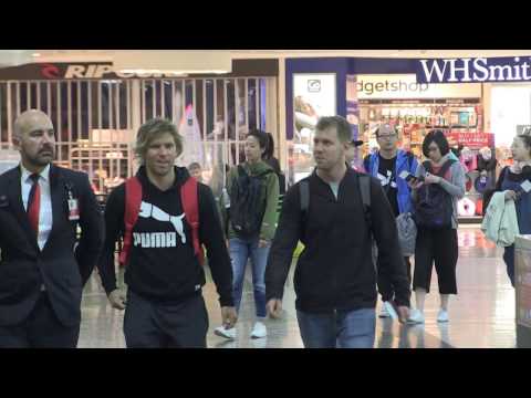 '2017 AUSTRALIAN FORMULA-1 CHAMP SEBASTIAN VETTEL - fails to crack a smile at departure' 26/3/17