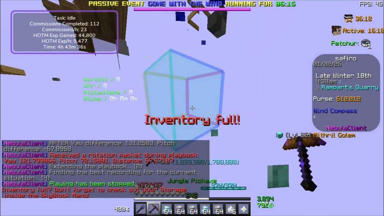 nebula client passes a mass TP check after 24 hours of nuking and macroing