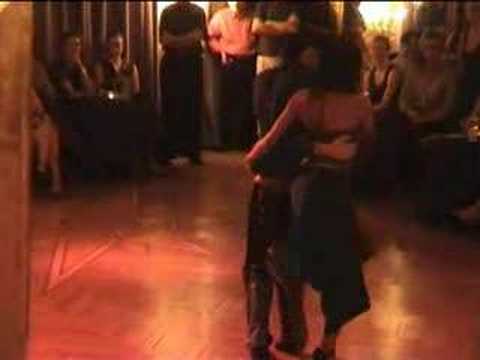  Mabel Rivero  and  Martin Lorenzo  are  dancing  to  the  vals  "  Corazon de Oro  "
