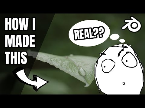 How I made this realistic leaf animation - Blender Tutorial