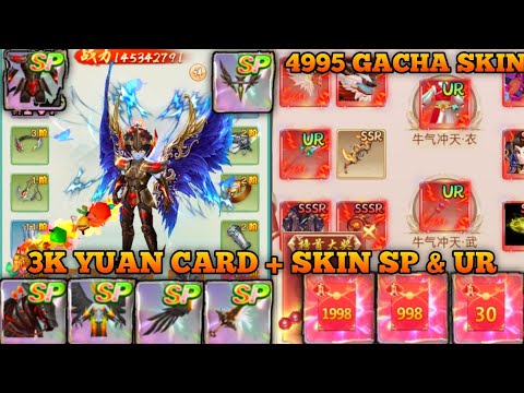 4995 Gacha Skin UR + Free Box Skin SP & UR + 3K Yuan Card + 1,8M Ingot
