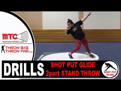 Shot Put Drill: 2-part Stand Throw