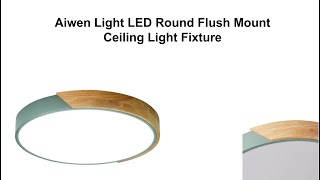 Aiwen Flush Mount Light Fixture with Integrated LED Color Changing Light