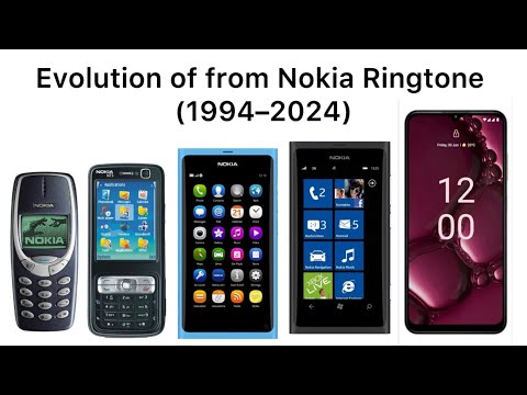 Evolution of from Nokia Ringtone (1994–2024)#nokiaringtone #smartphone