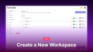 Workspace Setup in Kroolo | Step-by-Step Tutorial