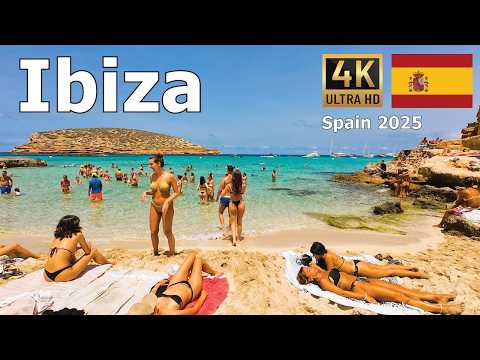 Ibiza, Spain - 4K Walking Video - Top 5 Beaches and Swimming Spots