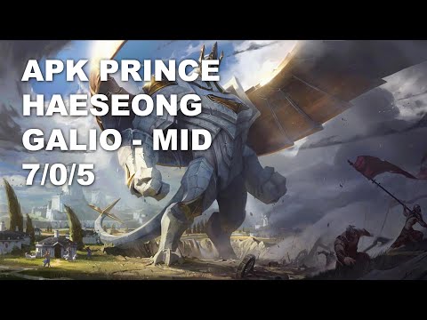 APK Prince HaeSeong Mid Galio vs Diana - KR Challenger Rank Game