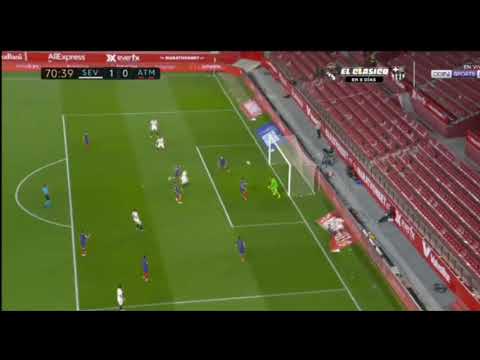Gol de marcos acuna sevilla vs atletico de madrid 1-0 2021