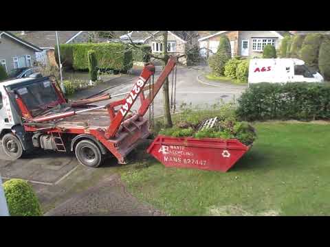 How To: Remove a skip , Ravenshead, Notts, 19 Feb 16