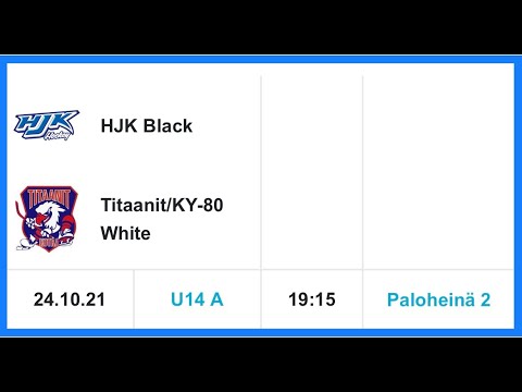 HJK Black- Titaanit/KY-80 White  U14A 24.10.2021