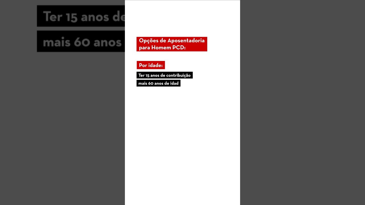 Você sabia que o homem PCD pode se aposentar mais cedo?