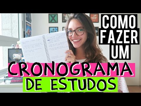 COMO FAZER UM CRONOGRAMA/PLANO DE ESTUDOS? - Débora Aladim